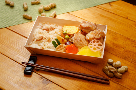 落花生ご飯と鶏もも西京焼き弁当